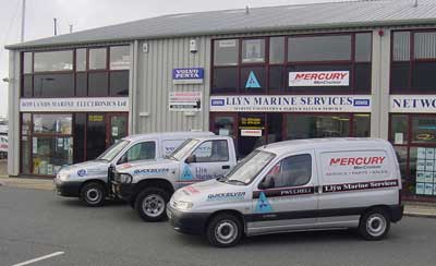 Lleyn Marine's Mobile Service Vehicles, which cover Anglesey, Conway to Aberdovey.
